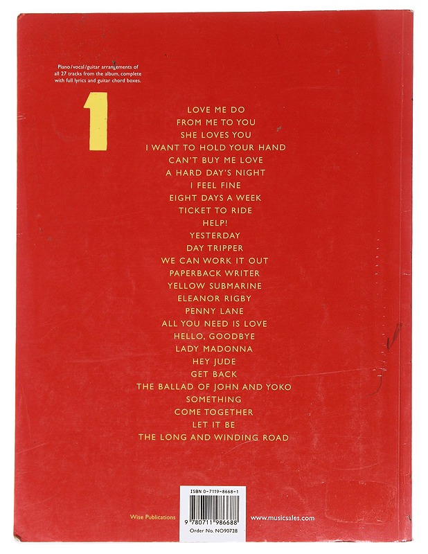 The Beatles 1 - Beatles - Musiikki- ja elokuvakirjat - 10105596623 - 1