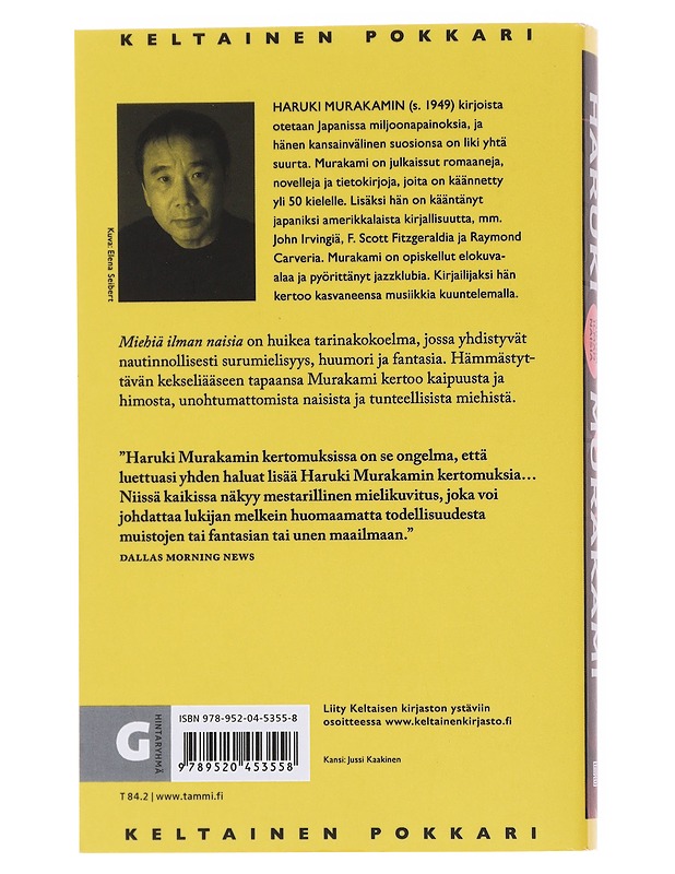 Miehiä ilman naisia - Murakami, Haruki - Romaanit ja novellit - 10105596657 - 1