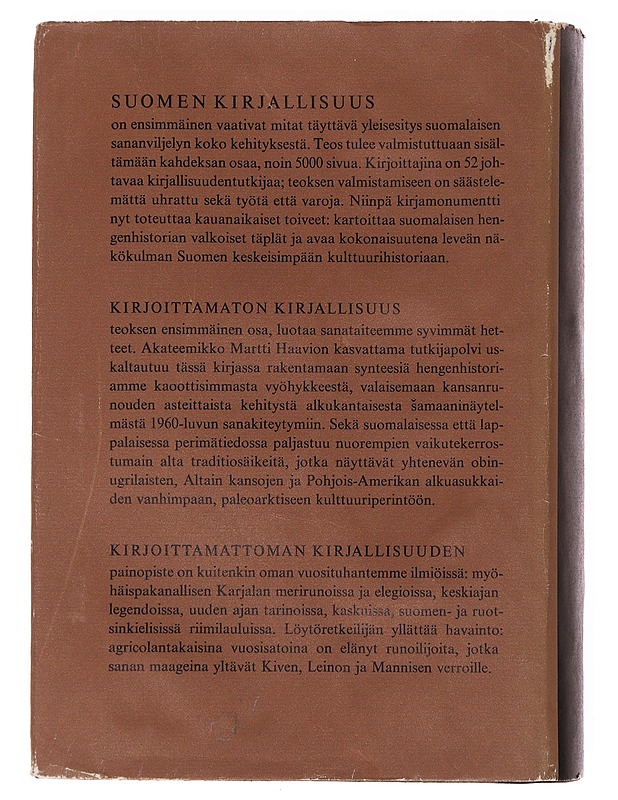 Suomen kirjallisuus 1-8 - Kuusi, Matti - Historiakirjat - 10105596672 - 1