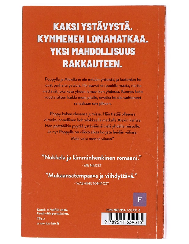 Lomalla kaikki on toisin - Henry, Emily - Romaanit ja novellit - 10105596706 - 1