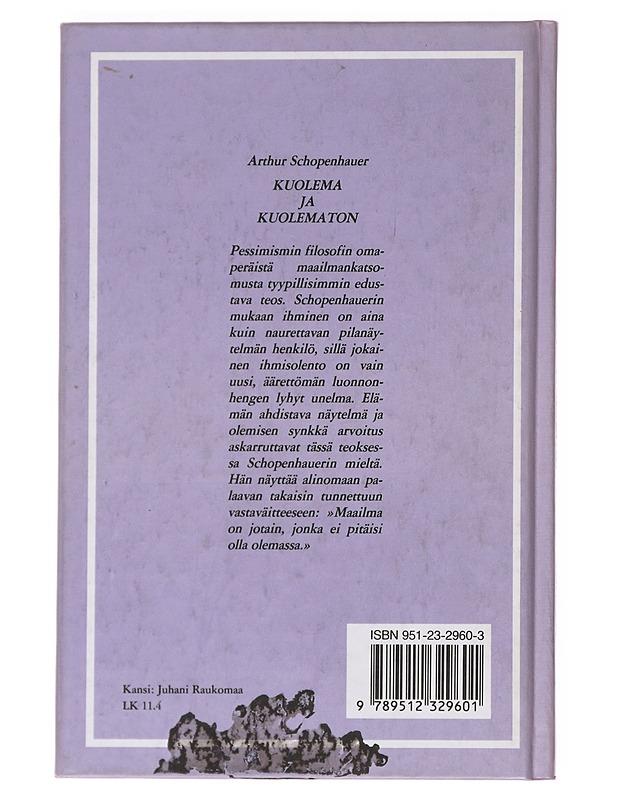 Kuolema ja kuolematon - Schopenhauer, Arthur - Tietokirjat ja oppaat - 10105596719 - 1