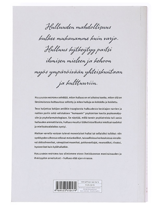 Hulluuden historia - Petteri Pietikäinen - Historiakirjat - 10105596748 - 1