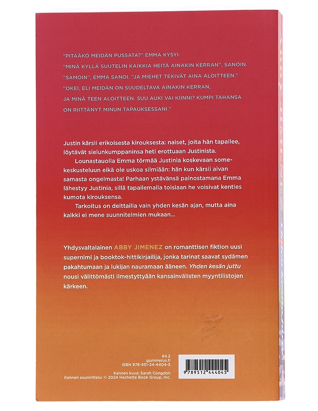 Yhden kesän juttu - Abby Jimenez - Romaanit ja novellit - 10105596822 - 1