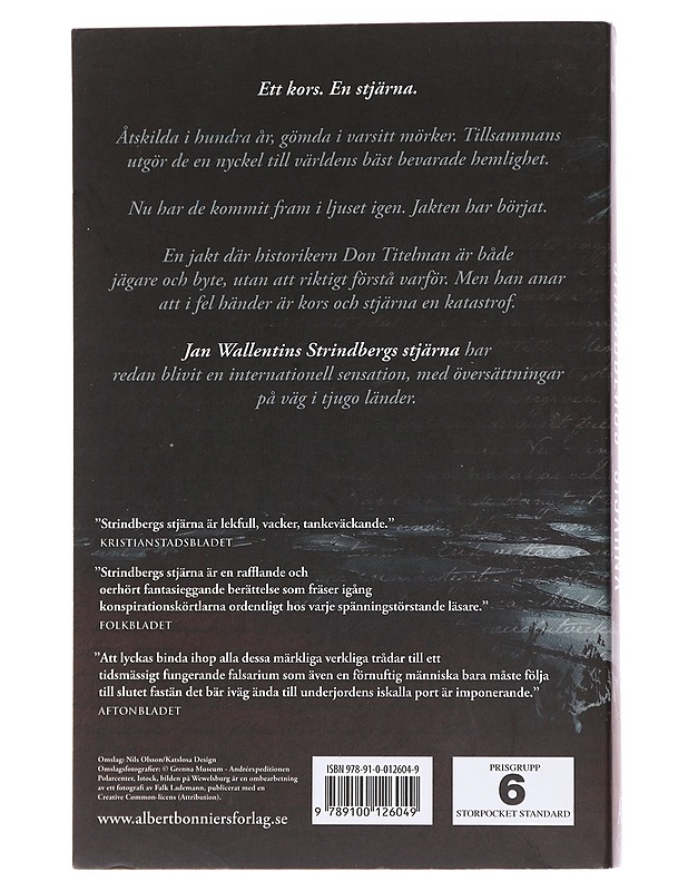 Strindbergs stjärna - Jan Wallentin - Romaanit ja novellit - 10105596834 - 1