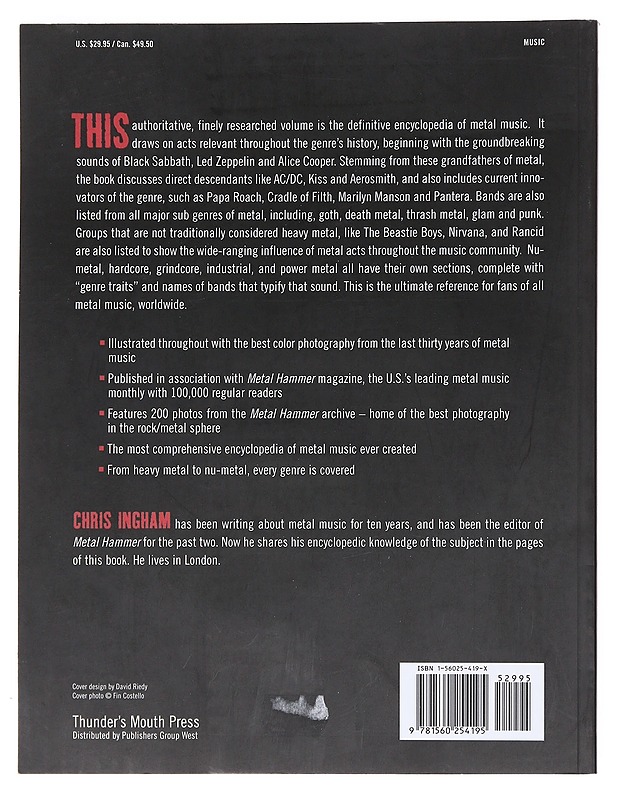 The Book Of Metal - Chris Ingham - Tietokirjat ja oppaat - 10105596914 - 1