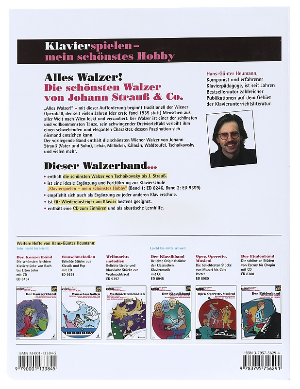 Klavierspielen - Mein Schöntes Hobby: Alles Walzer! - Hans-Gunter Heumann - Musiikki- ja elokuvakirjat - 10105596977 - 1