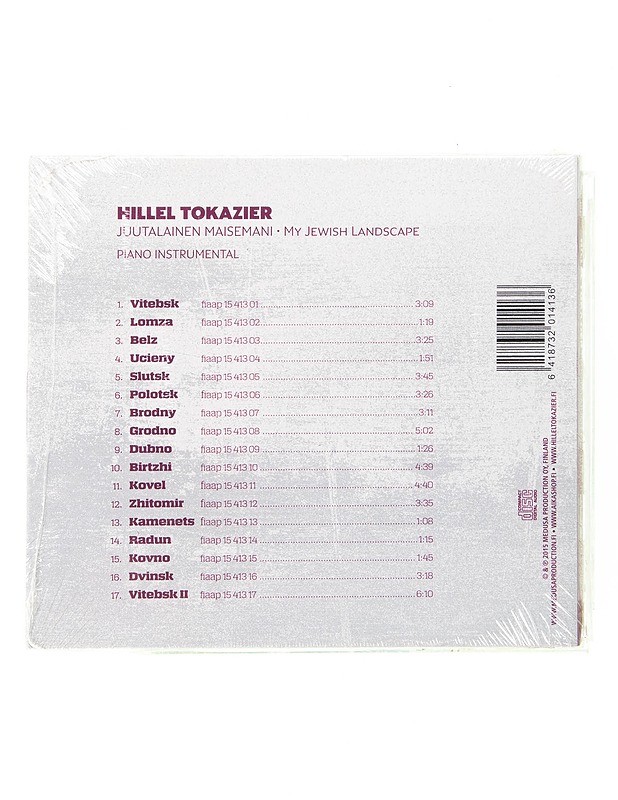 Hillel Tokazier : Juutalainen maisemani / My Jewish landscape - CD - CD-levyt - 10105597004 - 1