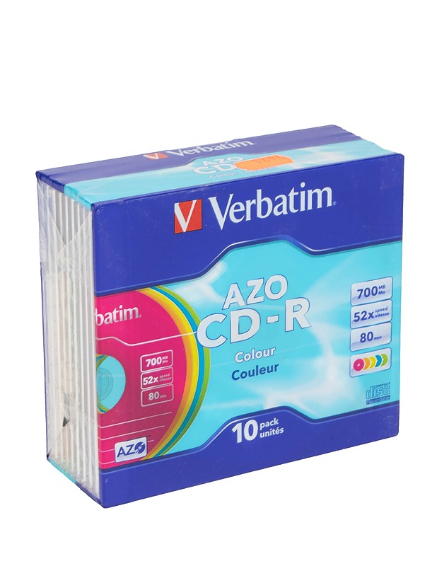 VERBATIM AZO CD-R-levyjä 10 kpl  - Muu elektroniikka - 10105597036 - 0