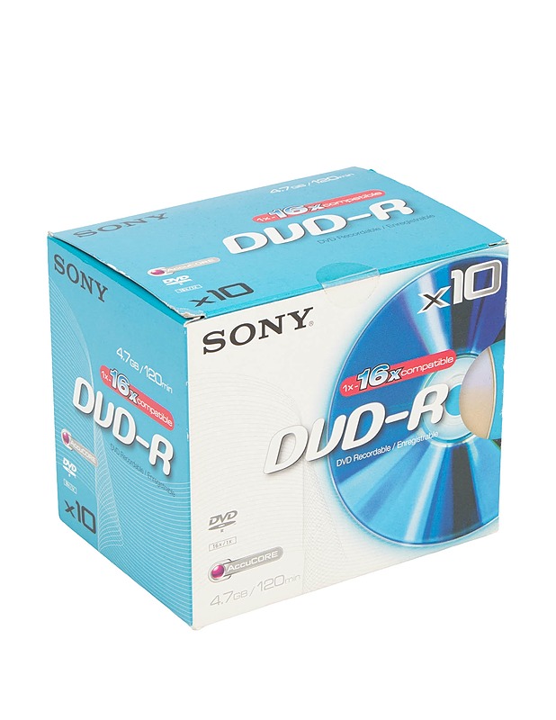 SONY DVD-R-levyjä 10 kpl  - Muu elektroniikka - 10105597038 - 0