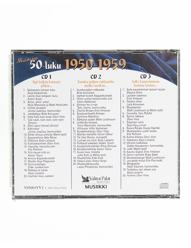Eri esittäjiä - Muistojen 50-luku - 3 x CD - CD-levyt - 10105597057 - 1