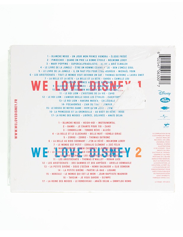 Eri esittäjiä - We Love Disney 1 & 2 - 2 x CD  - CD-levyt - 10105597068 - 1