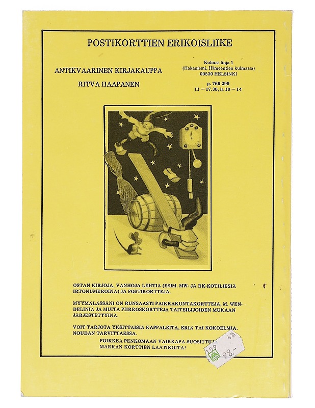 Luettelo Arnold Tilgmann'in piirtämistä korteista = Katalog över postkort ritade av Arnold Tilgmann - Erik Johanson - Tietokirjat ja oppaat - 10105597069 - 1