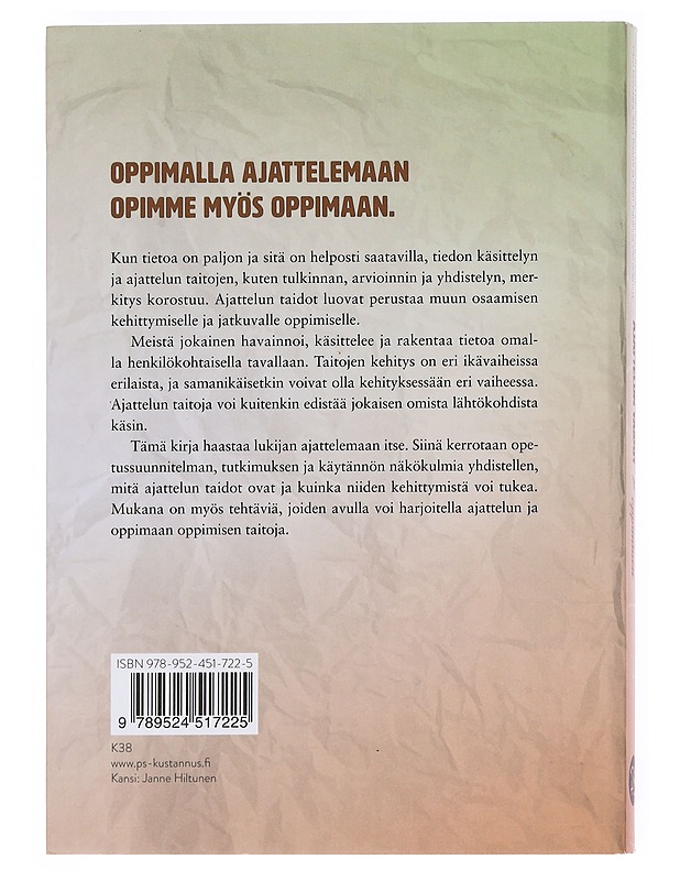 Ajattelun taidot ja oppiminen - Halinen, Irmeli - Tietokirjat ja oppaat - 10105597080 - 1