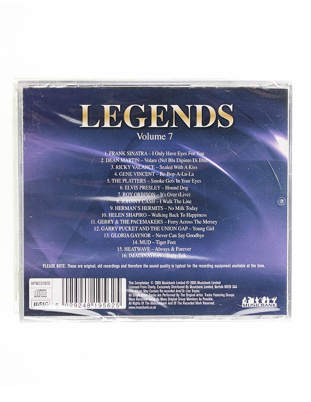 Eri esittäjiä - Legends Volume 7 - CD - CD-levyt - 10105597091 - 1