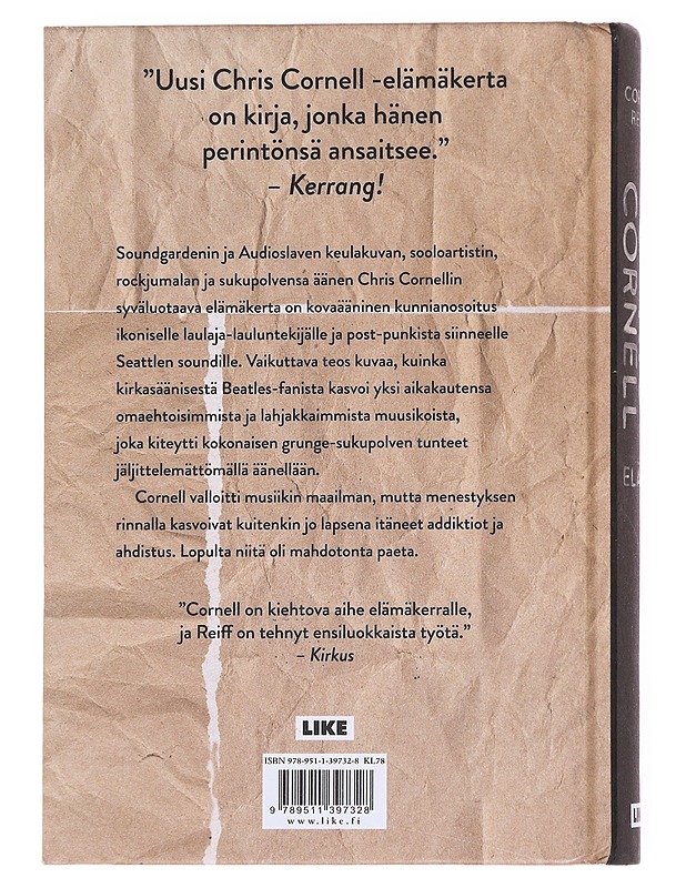 Chris Cornell / elämä - Reiff, Corbin - Elämäkerrat ja muistelmat - 10105597129 - 1