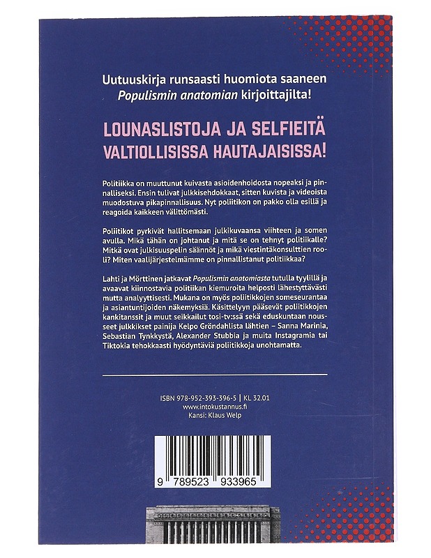 Politiikan pinnan vangit - Lahti, Yannick - Tietokirjat ja oppaat - 10105597197 - 1