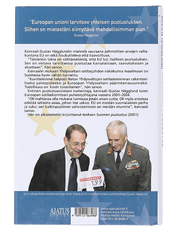 Euroopan puolustus - Hägglund, Gustav - Tietokirjat ja oppaat - 10105597350 - 1
