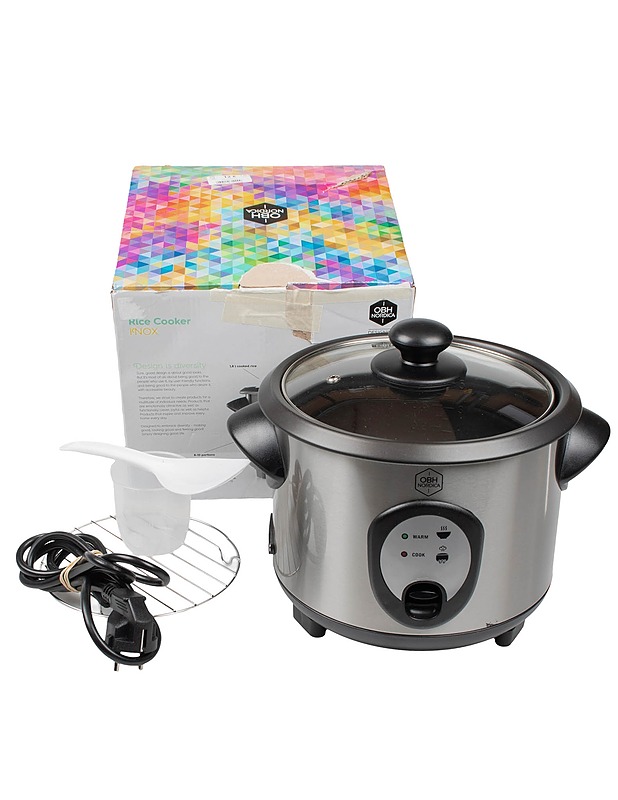 OBH NORDICA Inox riisinkeitin - Pienkodinkoneet - 10105597435 - 0