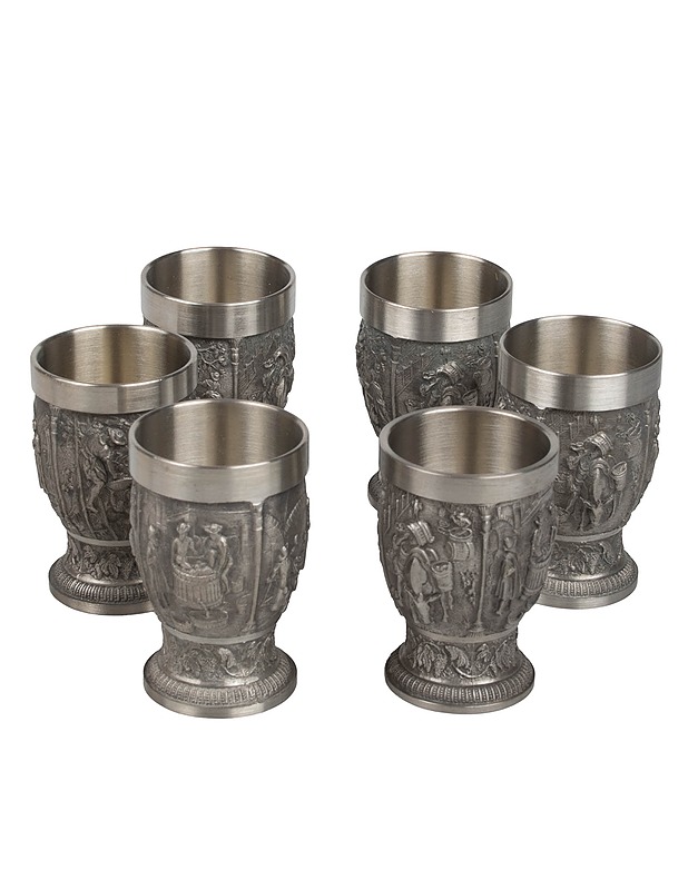 Reneissance Pewter tinapikari, 6 kpl - Vintage - Tarjoiluastiat - 10105597493 - 1