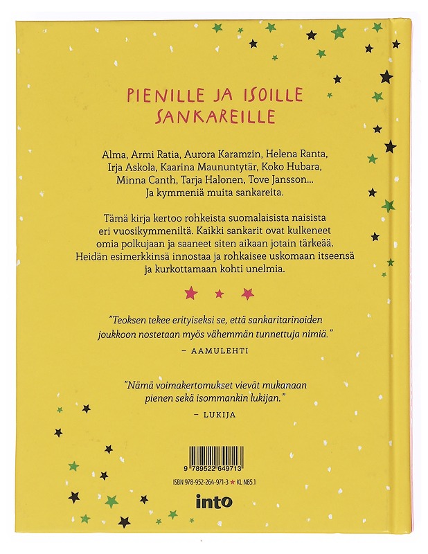 Sankaritarinoita tytöille (ja kaikille muille) - Anttonen, Taru - Lastenkirjat - 10105597506 - 1