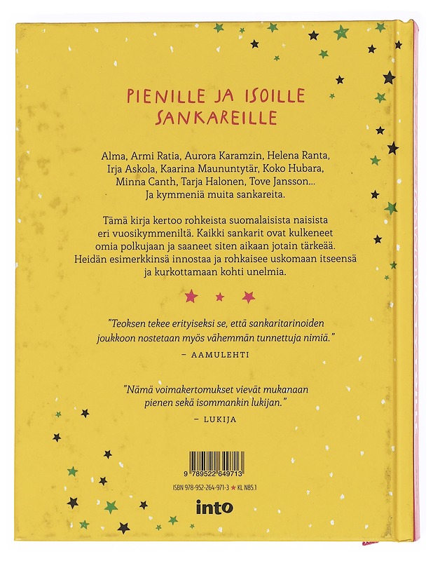 Sankaritarinoita tytöille (ja kaikille muille) - Anttonen, Taru - Lastenkirjat - 10105597509 - 1