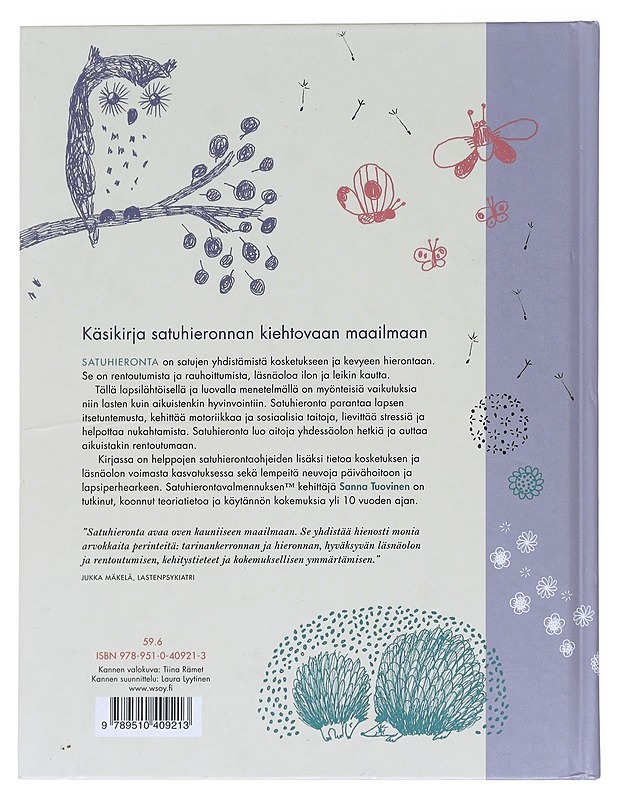 Satuhieronta  - Tuovinen, Sanna - Hyvinvointikirjat - 10105597511 - 1