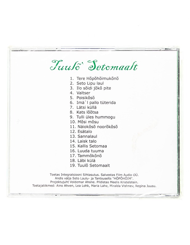 Tuuli Setomaalta : Hopperi heimo - CD - CD-levyt - 10105597580 - 1