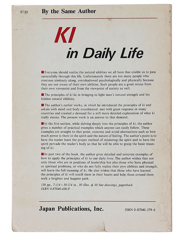 Book of Ki: Co-ordinating Mind and Body in Daily Life - Koichi Tohei  - Tietokirjat ja oppaat - 10105597593 - 1
