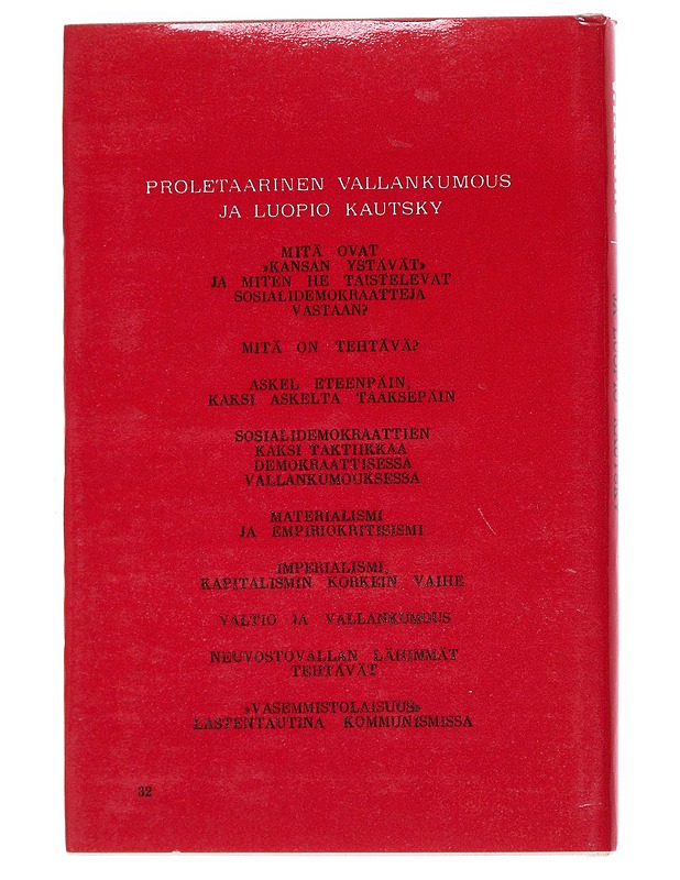 Proletaarinen vallankumous ja luopio Kautsky - Lenin , V.I.  - Tietokirjat - 10105597618 - 1