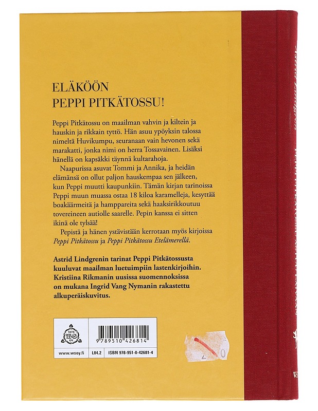 Peppi Pitkätossu astuu laivaan - Lindgren, Astrid - Lastenkirjat - 10105597629 - 1