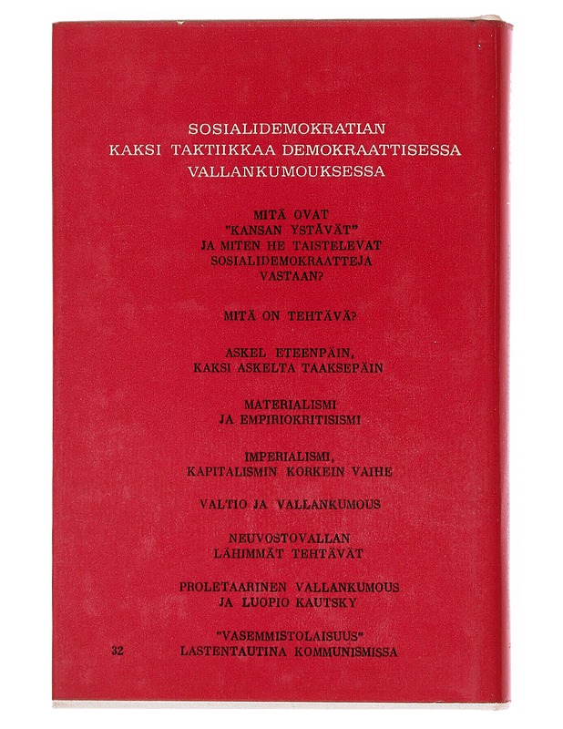 Sosialidemokratian kaksi taktiikkaa demokraattisessa vallankumouksessa - Lenin , V.I. - Tietokirjat - 10105597630 - 1
