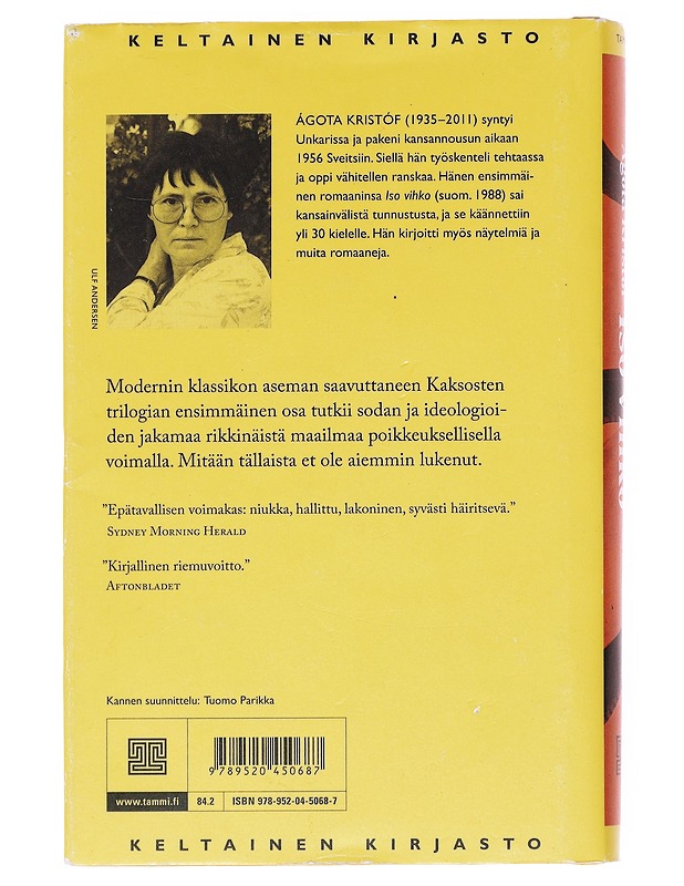 Iso vihko - Kristof, Agota - Romaanit ja novellit - 10105597640 - 1