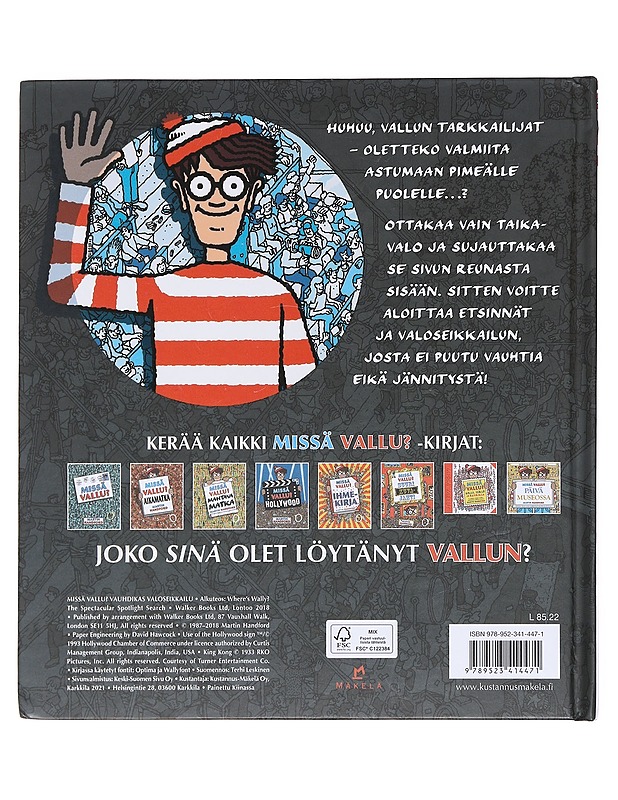Missä Vallu? / vauhdikas valoseikkailu - Handford, Martin - Lastenkirjat - 10105597646 - 1