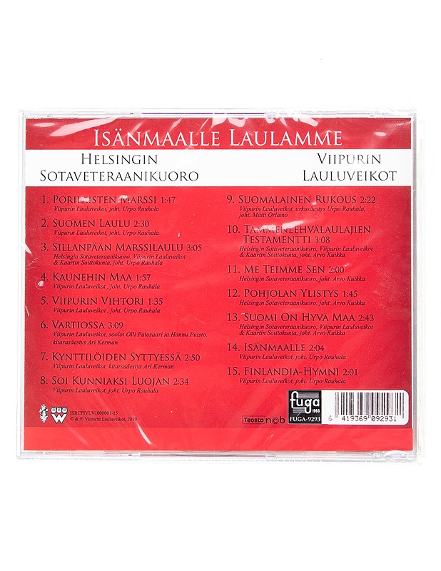 Isänmaalle laulamme : Helsingin Sotaveteraanikuoro / Viipurin Lauluveikot - CD - CD-levyt - 10105597662 - 1