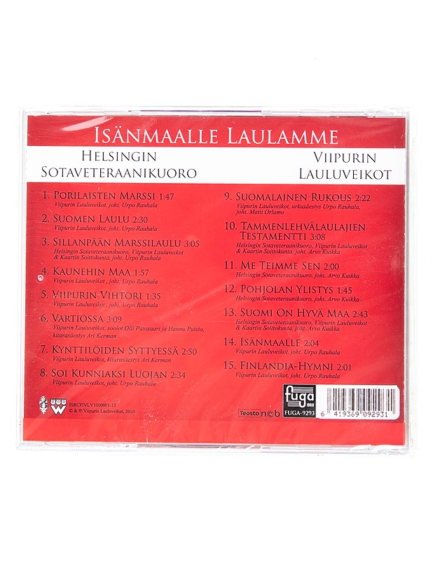 Isänmaalle laulamme : Helsingin Sotaveteraanikuoro / Viipurin Lauluveikot - CD - CD-levyt - 10105597664 - 1