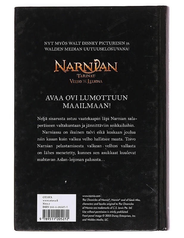 Narnian tarinat: velho ja leijona - Lastenkirjat - 10105597691 - 1