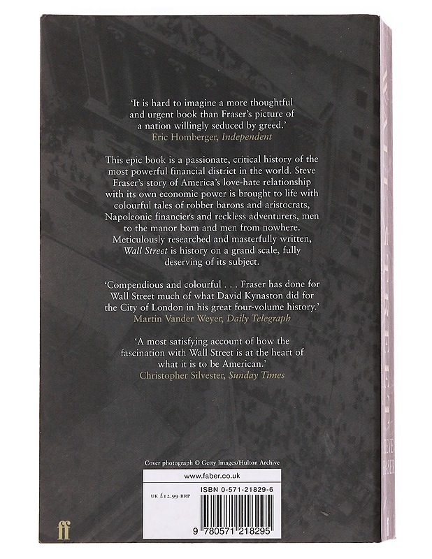 Wall Street; A Cultural History - Steve Fraser - Historiakirjat - 10105597746 - 1