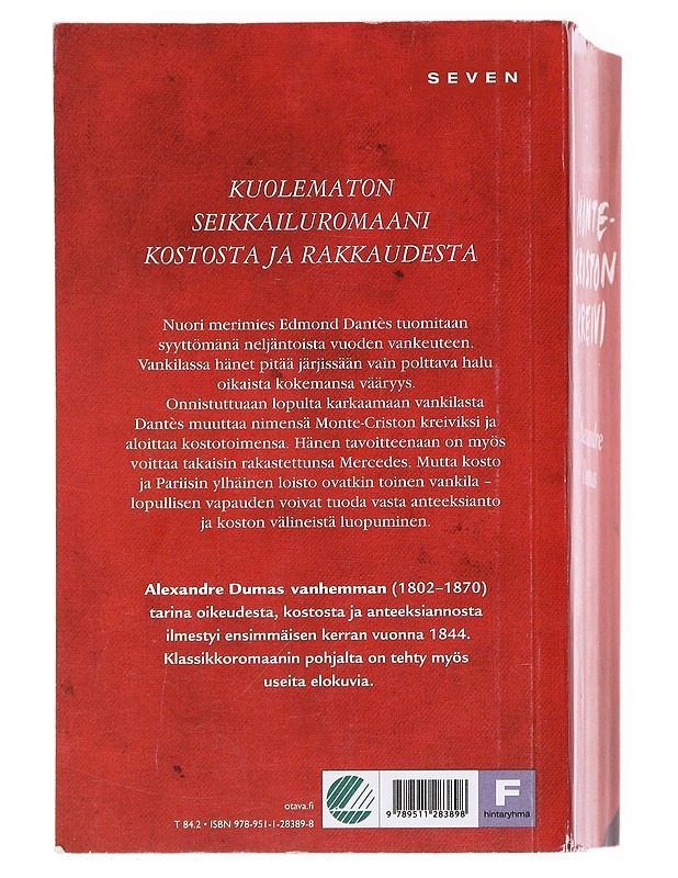 Monte-Criston kreivi - Dumas, Alexandre, vanh - Romaanit ja novellit - 10105597747 - 1