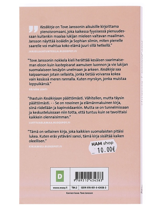 Kesäkirja - Jansson, Tove - Kirja lahjaksi - 10105597760 - 1