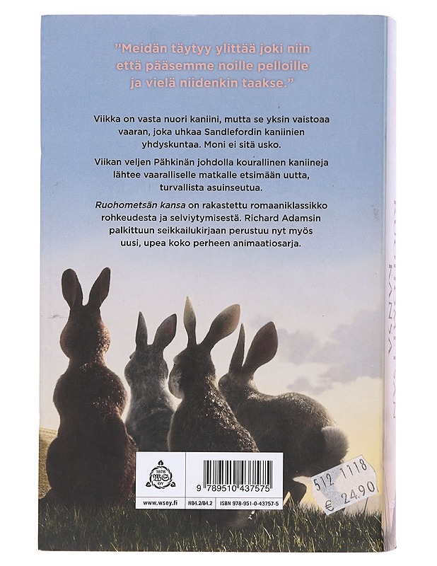 Ruohometsän kansa - Adams, Richard - Lastenkirjat - 10105597767 - 1