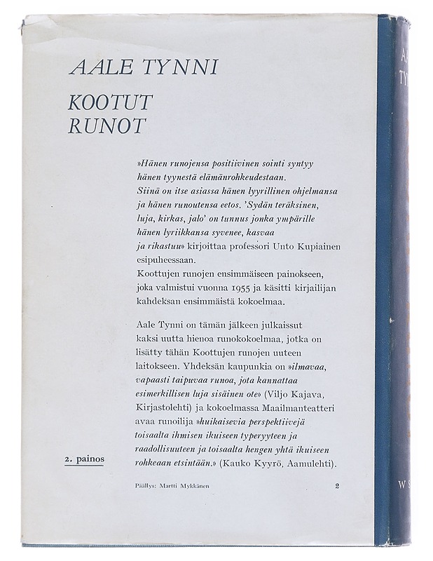 Kootut runot - Aale Tynni - Runot ja näytelmät - 10105597785 - 1