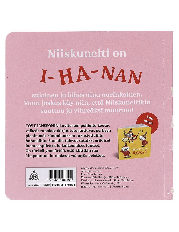 Niiskuneiti on ihana - Jansson, Tove - Lastenkirjat - 10105597889 - 1