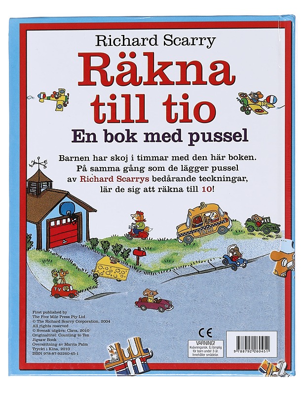 Räkna till tio: en bok med pussel - Richard Scarry (palapelikirja) - Lastenkirjat - 10105597903 - 1