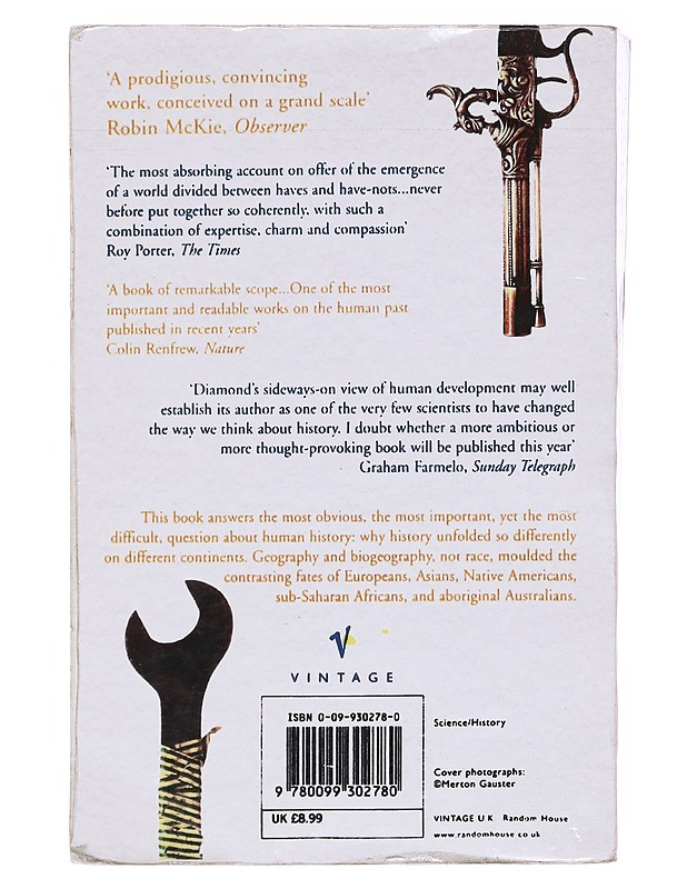 Guns, germs and steel : a short history of everybody for the last 13000 years - Jared Diamond - Historiakirjat - 10105597915 - 1