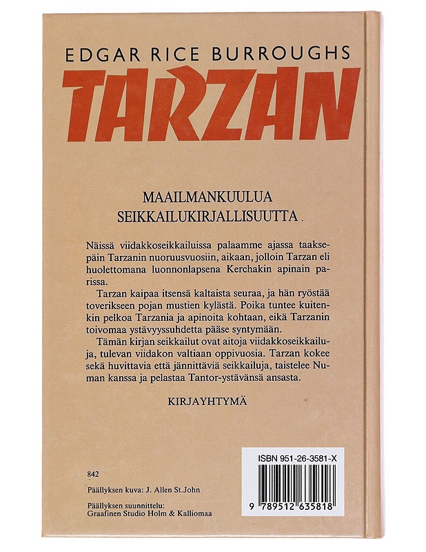 Tarzanin viidakkoseikkailuja - Burroughs, Edgar Rice - Nuorten kirjat - 10105597958 - 1