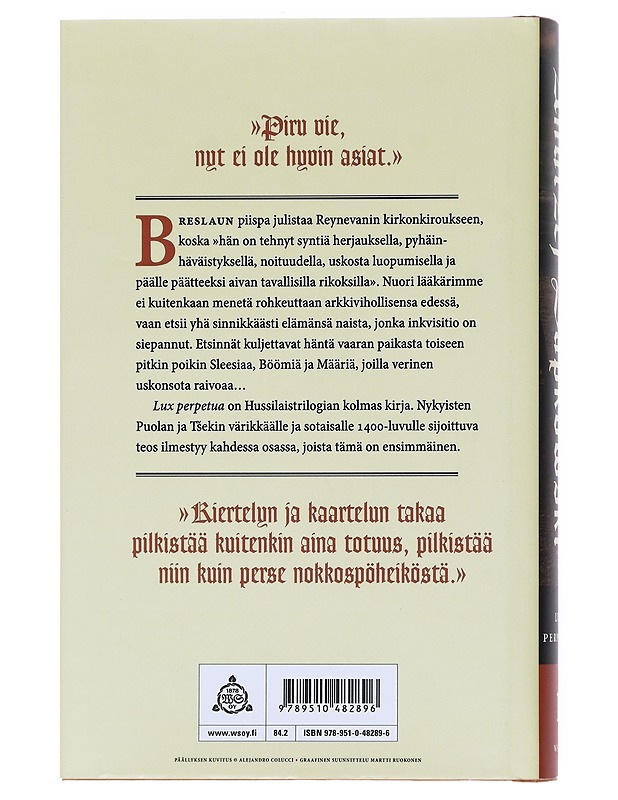 Lux perpetua / Osa 1 - Sapkowski, Andrzej - Romaanit ja novellit - 10105597969 - 1