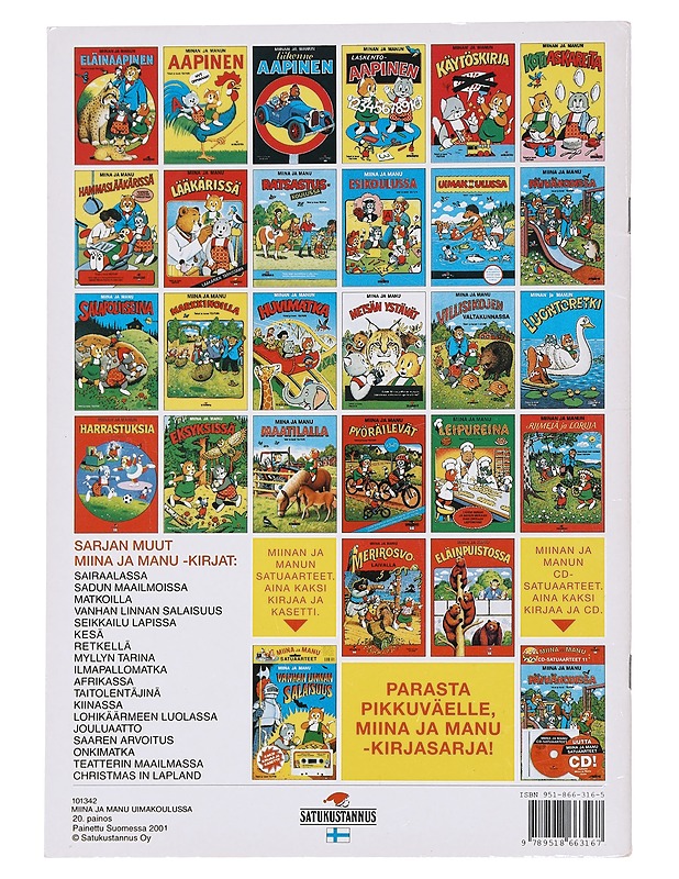 Miina ja Manu uimakoulussa - Teutori - Lastenkirjat - 10105597996 - 1