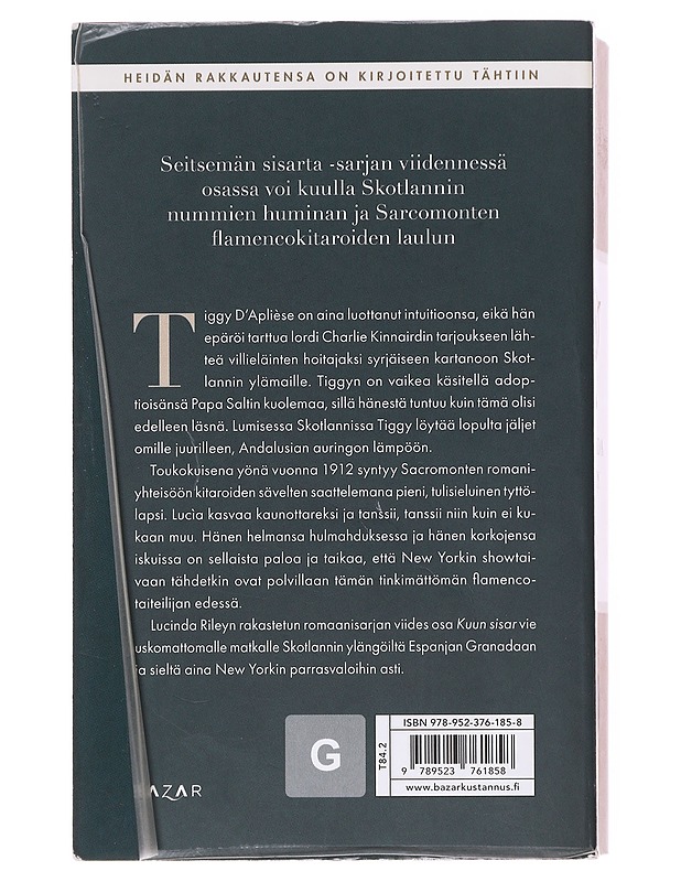 Kuun sisar : Tiggyn tarina - Riley, Lucinda - Romaanit ja novellit - 10105598033 - 1