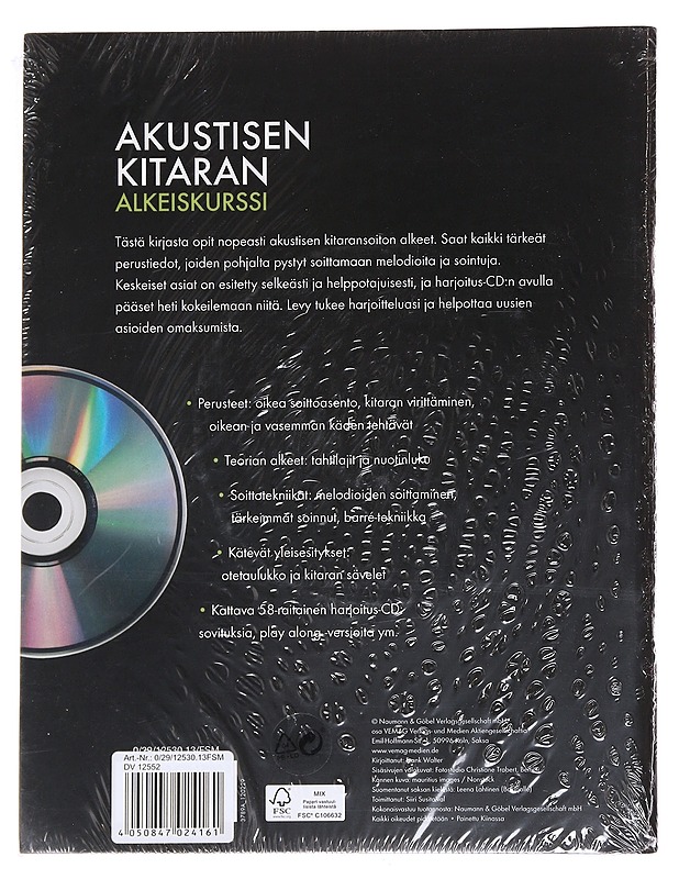 Akustisen kitaran alkeiskurssi : mukana harjoitus-CD - Walter, Frank - Harrastekirjat - 10105598048 - 1