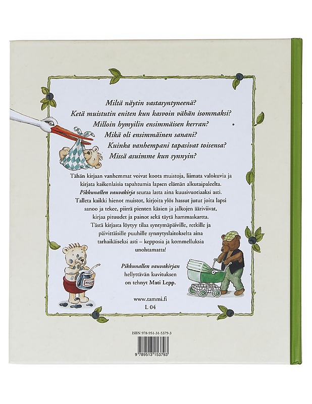Pikkunallen vauvakirja - Mati Lepp - Lastenkirjat - 10105598052 - 1